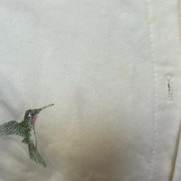 Vintage Artisans Screen Printing & Embroidery Floral Hummingbird Cardigan - Picture 6 of 14